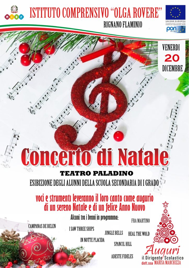 Locandina Concerto Natale 2019