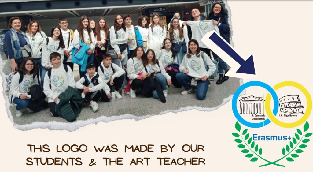 Foto di gruppo alunni e docenti mobilità Erasmus Plus, marzo 2023 in Grecia.