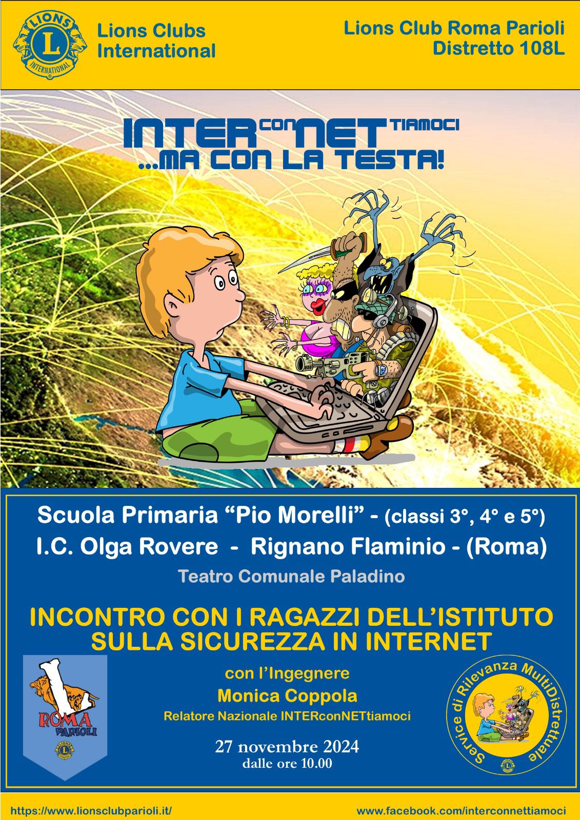 Incontro con il Lions Club "Interconnettiamoci ma con la testa"